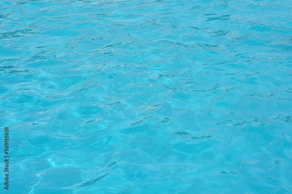 Blue water in swimming pool.Ripple Water. Blue water in swimming pool.Ripple Water.