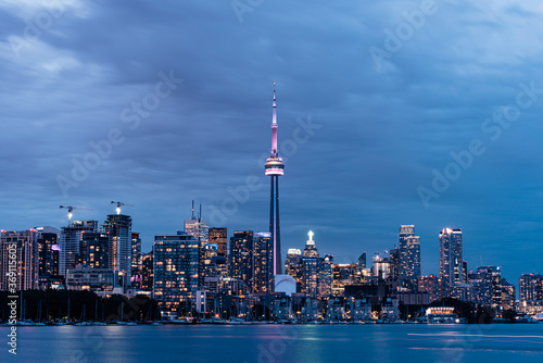 Toronto evening cityscape photo