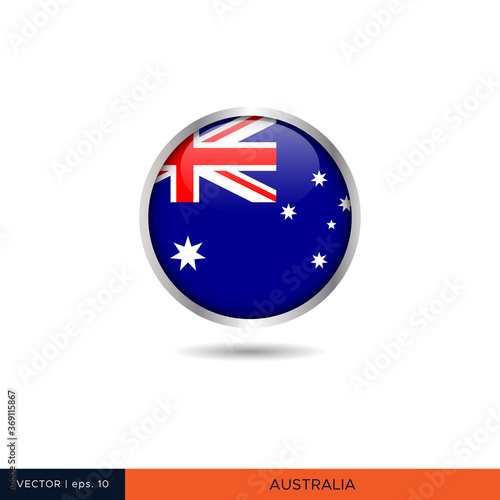 Free Download Australia round flag vector design. - GFXLoad