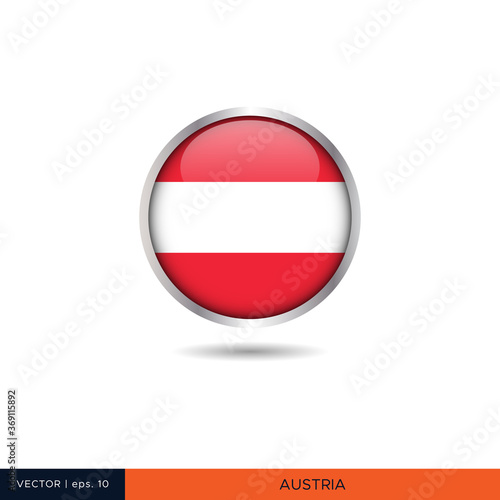 Free Download Austria round flag vector design. - GFXLoad