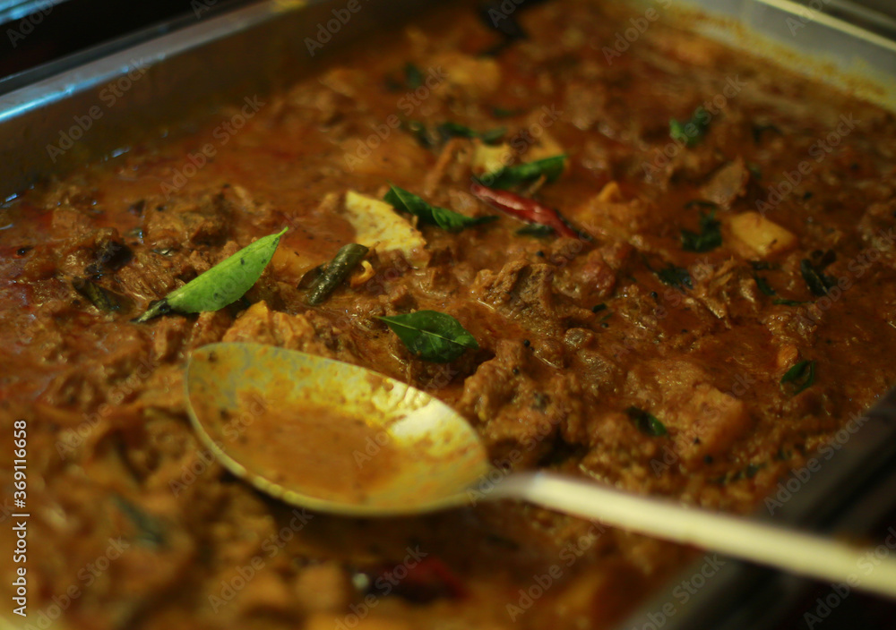 Kerala Style Beef Curry , Indian Spicy Beef Curry Stock Photo | Adobe Stock