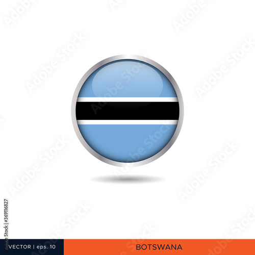 Free Download Botswana round flag vector design. - GFXLoad