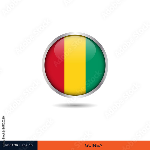 Guinea round flag vector design. Free Download Guinea round flag vector design. - GFXLoad