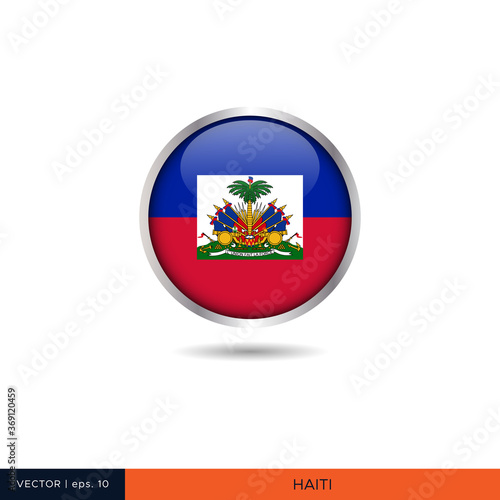 Haiti round flag vector design. Free Download Haiti round flag vector design. - GFXLoad