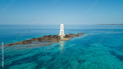 White and old lighthouse