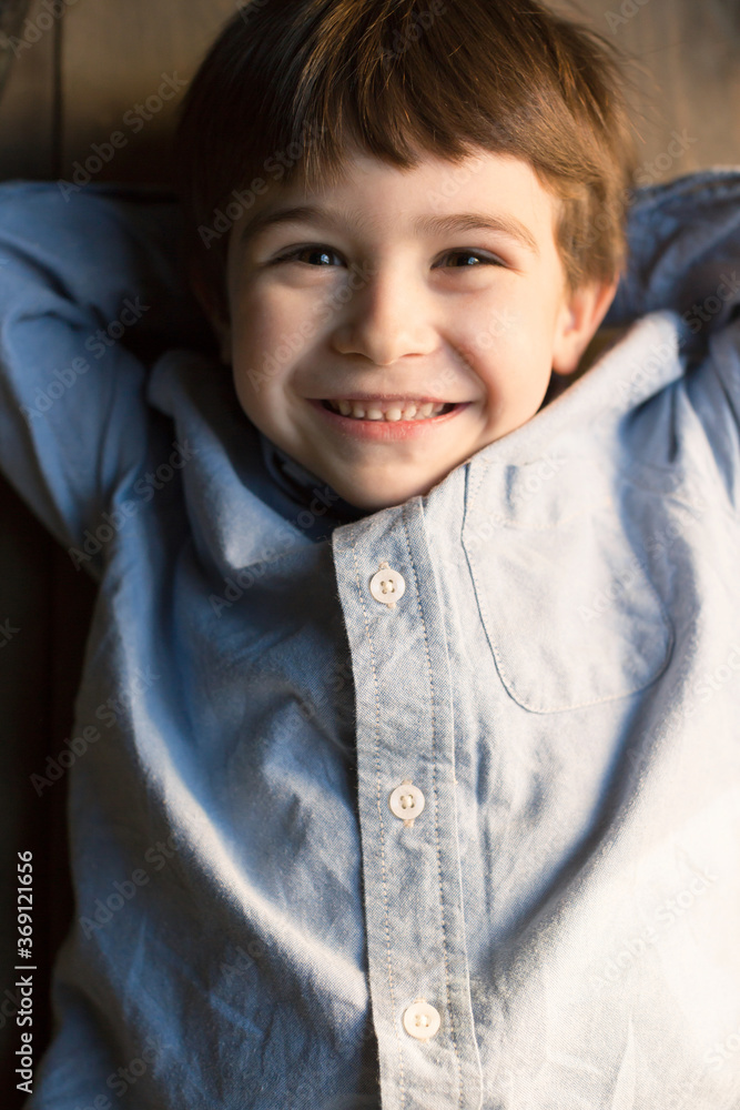 A little happy boy A little happy boy