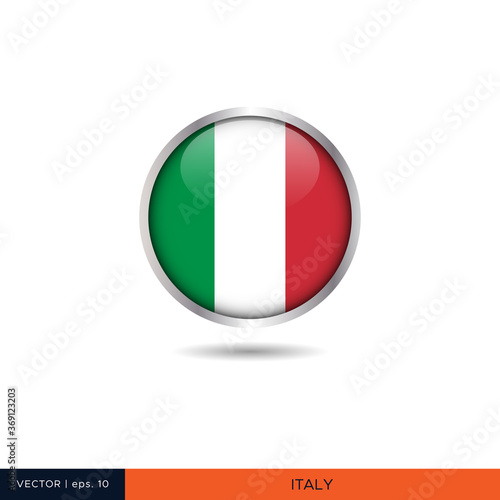 Free Download Italy round flag vector design. - GFXLoad