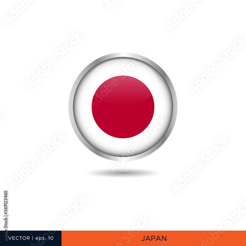 Free Download Japan round flag vector design. - GFXLoad