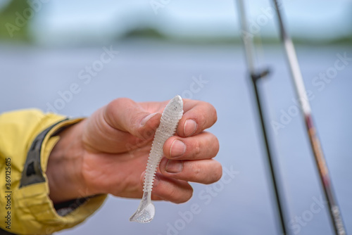 The process of putting the bait on the hook