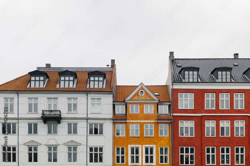 Colorful buildings in Copenhagen, Denmark Colorful buildings in Copenhagen, Denmark