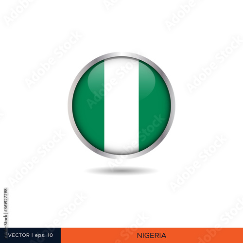 Nigeria round flag vector design. Free Download Nigeria round flag vector design. - GFXLoad