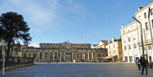 Palais Rohan, l'Hôtel de Ville sur la Place de Pey Berland à Bordeaux, Gironde France