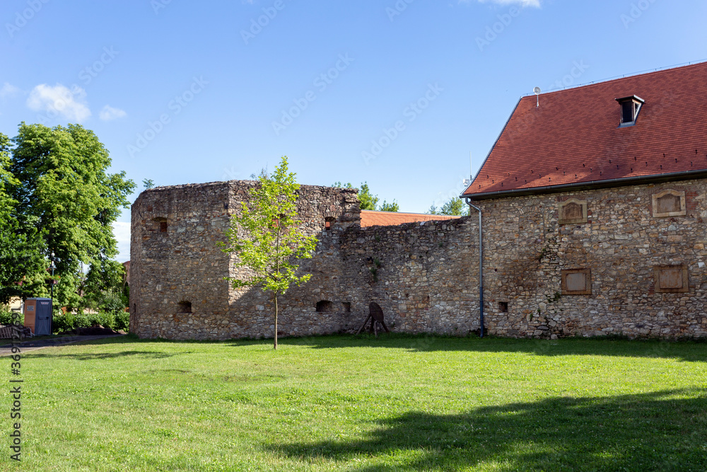 Castle of Szerencs on a summer day