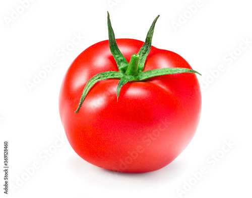 fresh tomato isolated on a white background