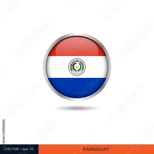 Paraguay round flag vector design. Free Download Paraguay round flag vector design. - GFXLoad
