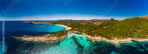 Cala Agulla sand beach Spain, Balearic Islands, Mallorca, Cala Rajada