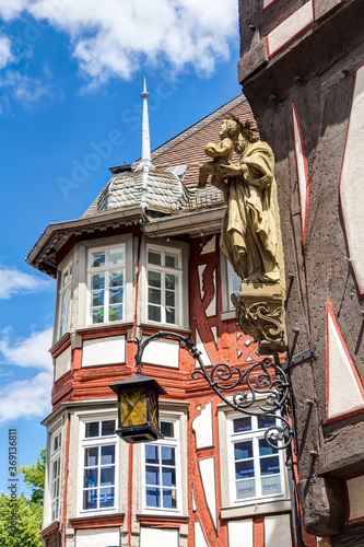 Historischer Fachwerkbau in der Altstadt von Bensheim im südhessischen Kreis Bergstraße photo