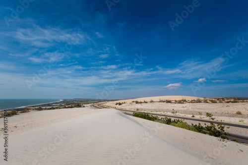 White sand dunes between Mui Ne and Phan Rang