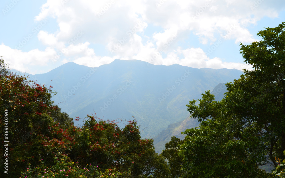 Fototapeta premium clouds over the mountains