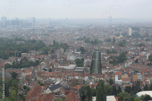 Aerial view of Brussels, Belgium.