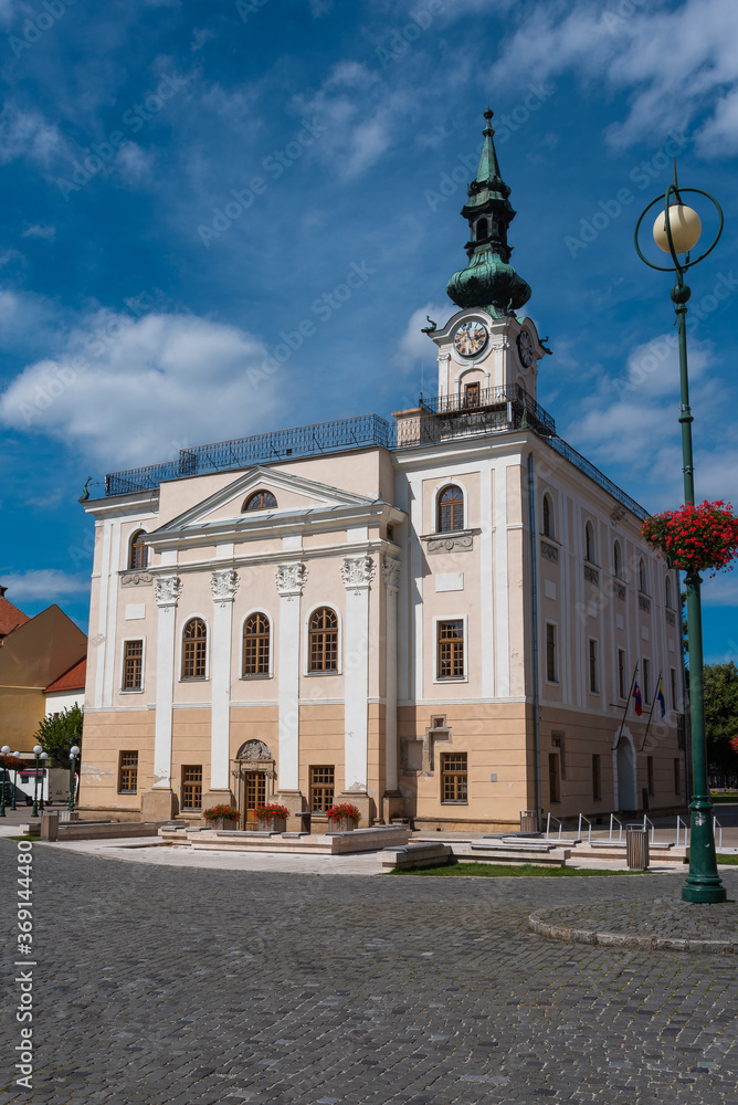 Town Hall of Kezmarok town in the Spis region of eastern Slovakia
