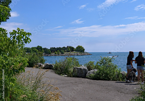 Photography Waterfront trail beside Lake Ontario, near Toronto