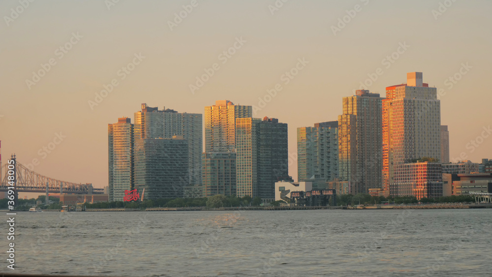 Fototapeta premium landscape of queens long Island city NY 