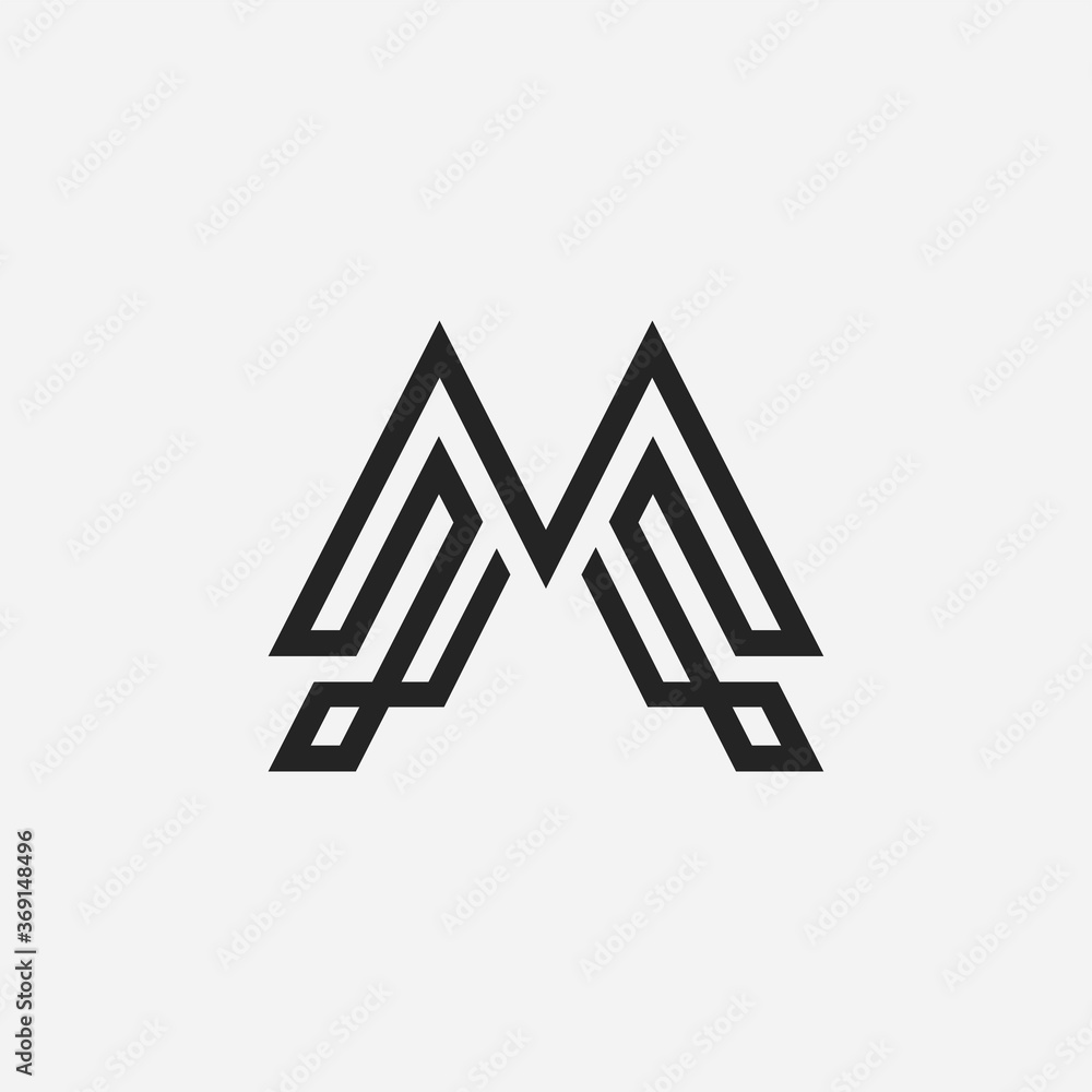 Letter M logo icon design template elements Letter M logo icon design template elements