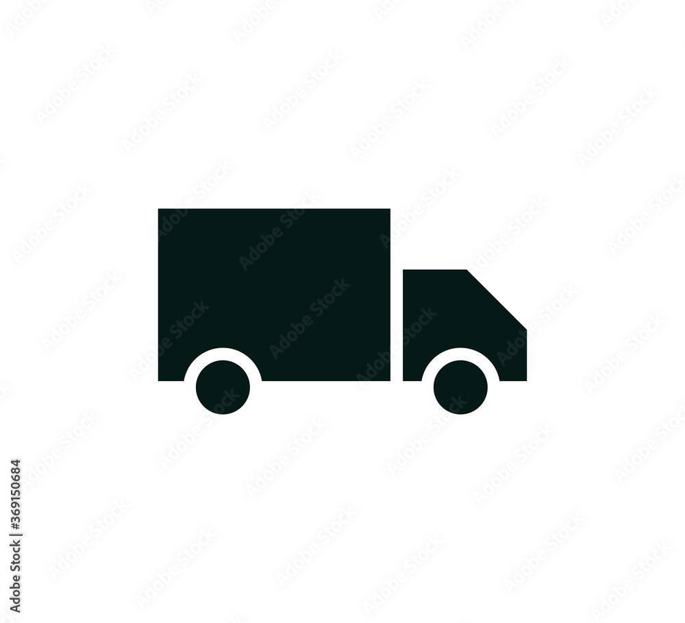 Truck transport icon vector logo design template Truck transport icon vector logo design template