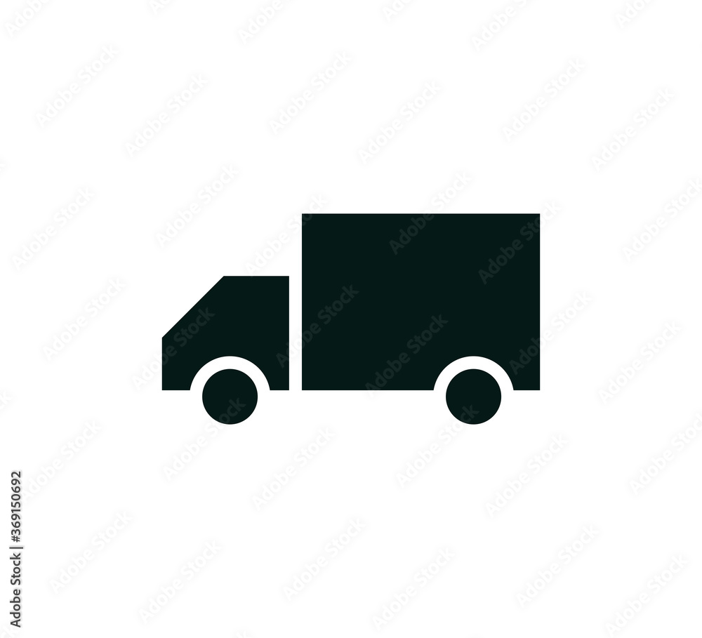 Truck transport icon vector logo design template Truck transport icon vector logo design template