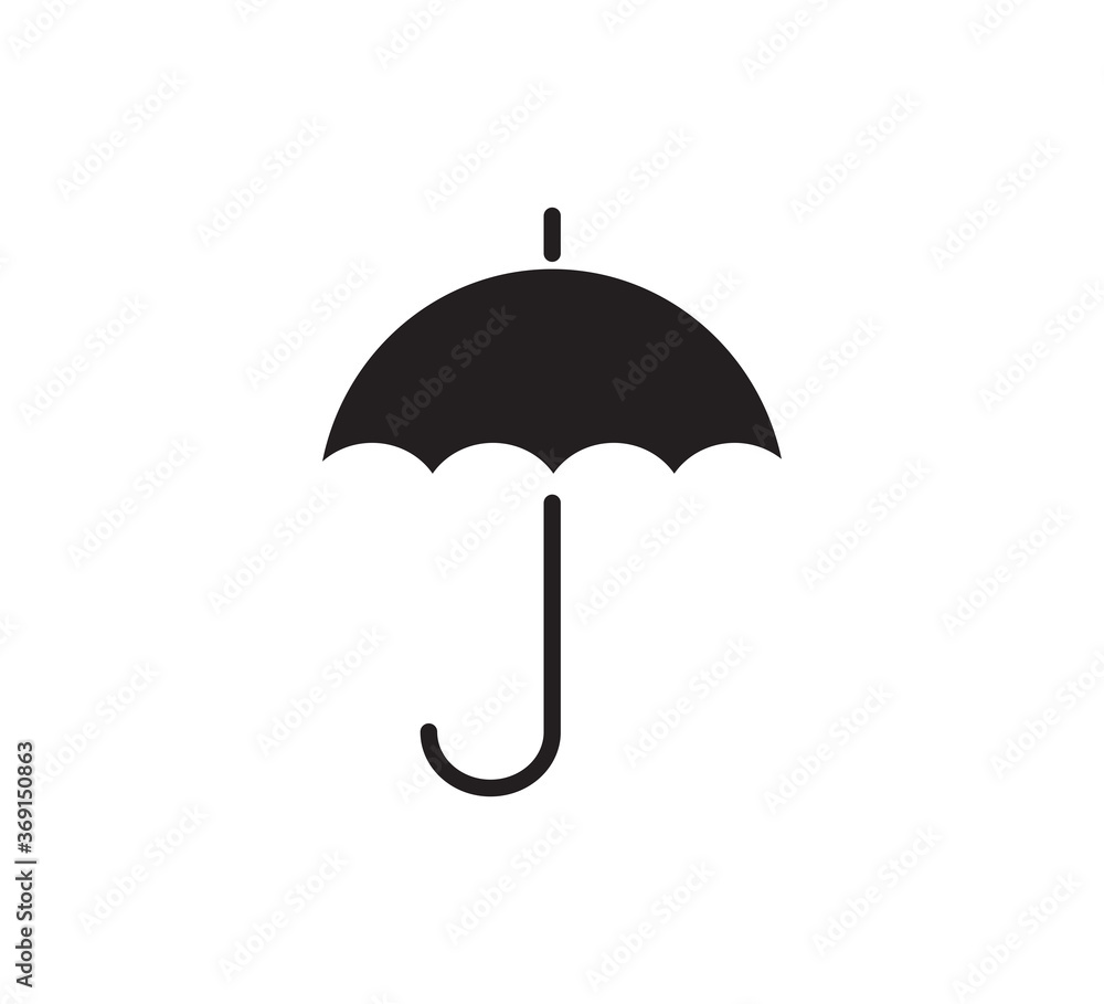 Umbrella icon vector logo design template Umbrella icon vector logo design template