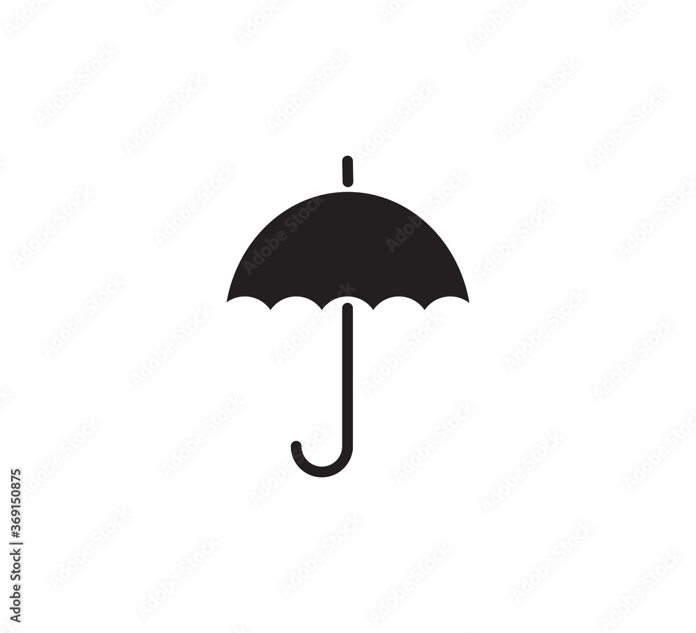 Umbrella icon vector logo design template Umbrella icon vector logo design template