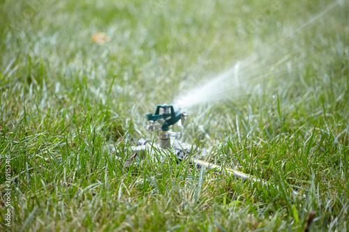 Sprinkler and Grass