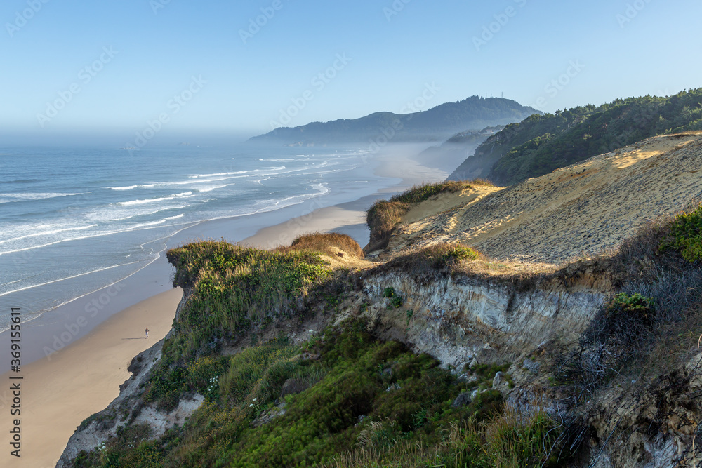 Rugged Coast in Oregon at the Pacific Ocean