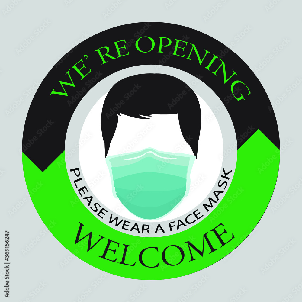 now open keep social distance and use face mask.
