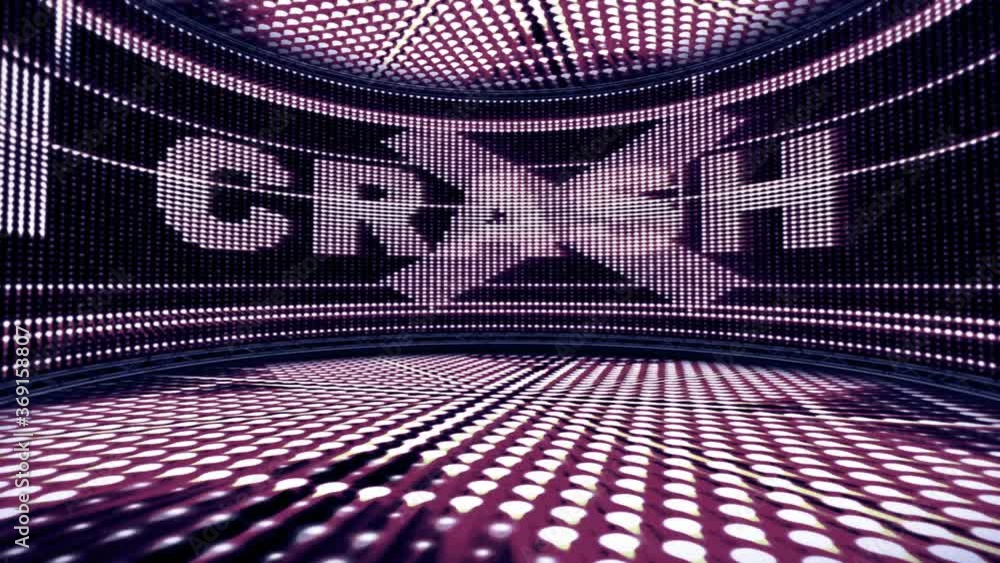 STEM CRASH Text Animation in the Monitor, Rendering, Background, Loop ...