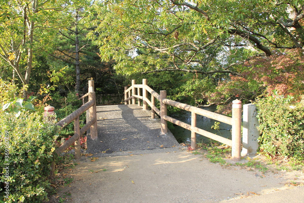 太鼓橋のある風景 太鼓橋のある風景