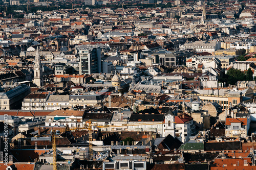 Obraz na plátně Overview of Budapest buildings
