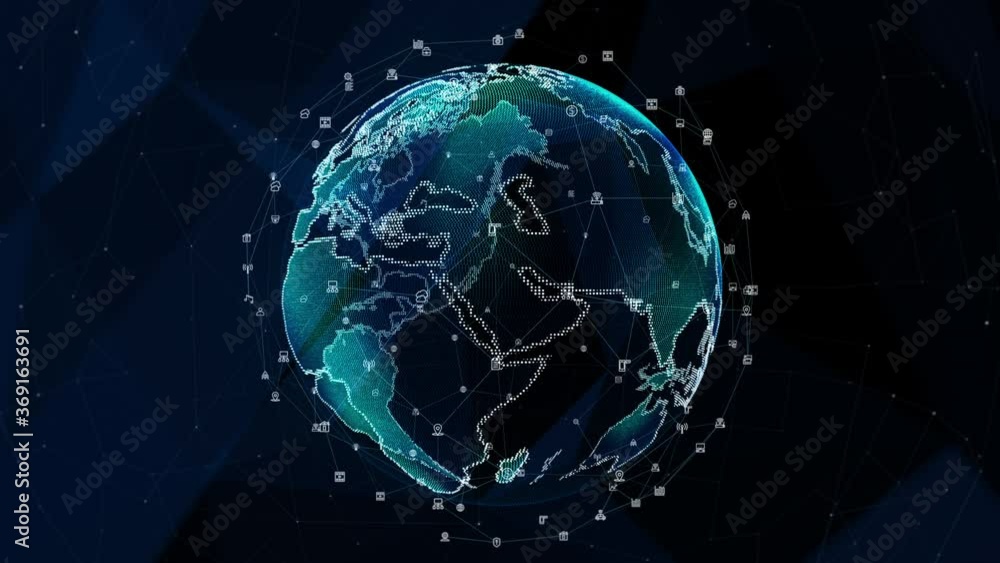 Technology Network Data Connection, Digital Data Network and Cyber Security Concept, Future Technology Digital Background, 4K Animation. Earth Element Furnished by Nasa.. Technology Network Data Connection, Digital Data Network and Cyber Security Concept, Future Technology Digital Background, 4K Animation. Earth Element Furnished by Nasa..