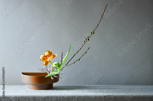 Ikebana Flower Arrangement photo
