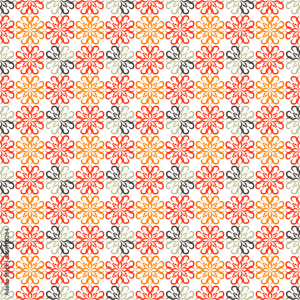 Seamless pattern. design for the fabric.Beautiful vintage pattern.