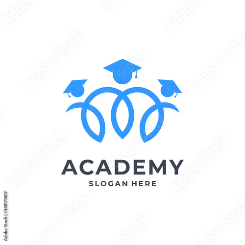 academy logo concept, with line style.