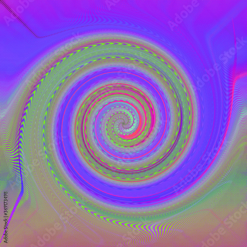 An abstract psychedelic spiral background image.