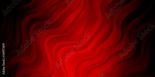 Dark Red vector texture with curves. Abstract illustration with gradient bows. Pattern for commercials, ads.