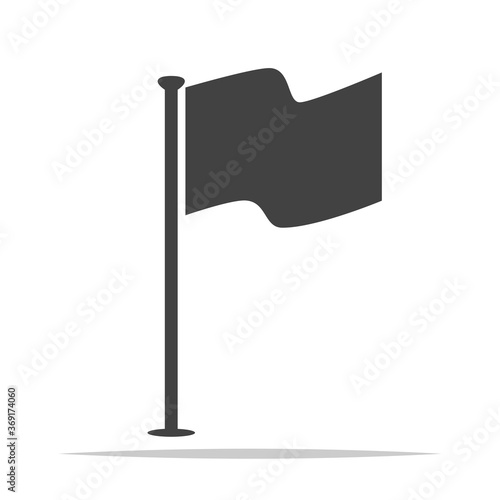 Flag icon vector isolated illustration