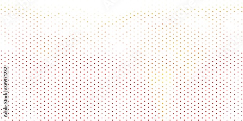Light red, yellow vector backdrop with dots.