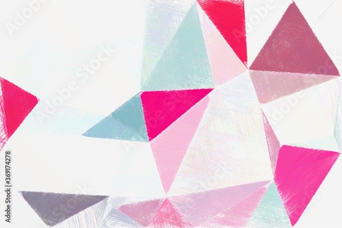 Colorful triangles pattern with a rough texture background. Background texture wall and have copy space for text. Picture for creative wallpaper or design art work.