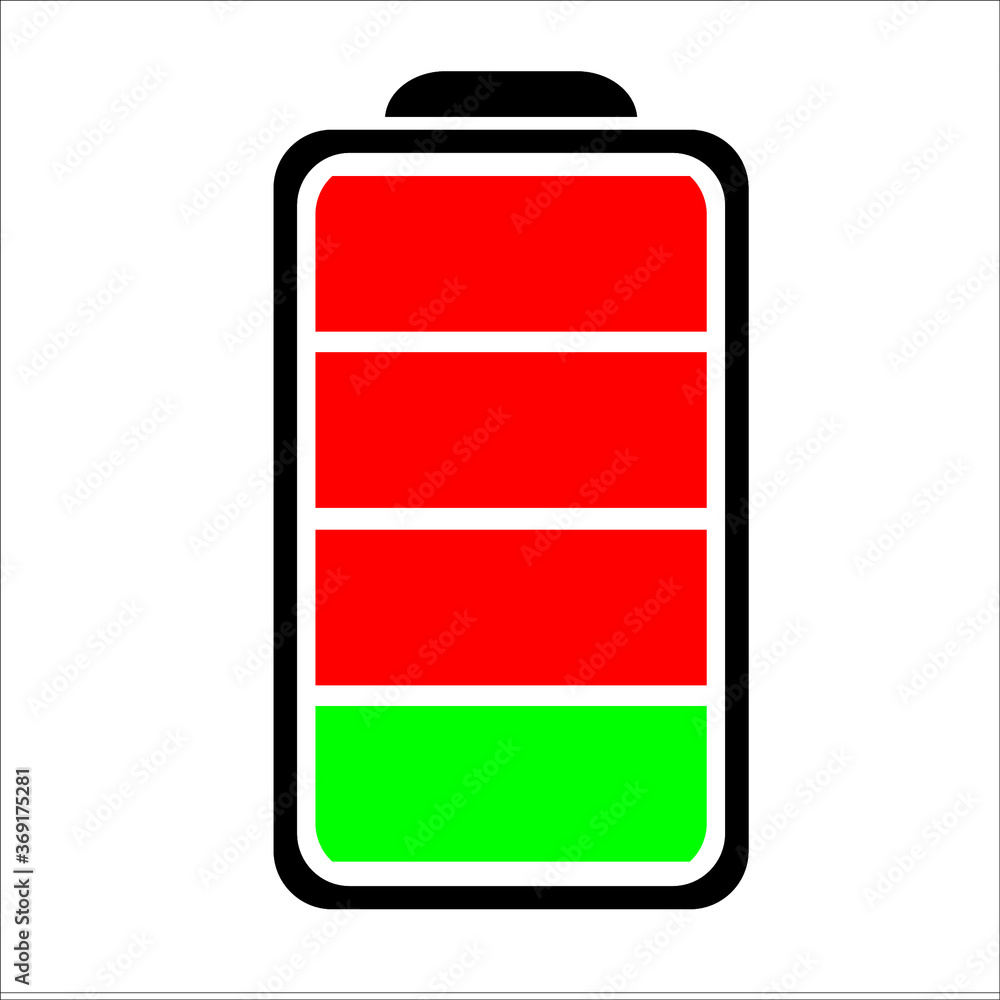 illustration vector graphic of battery charge icon illustration vector graphic of battery charge icon