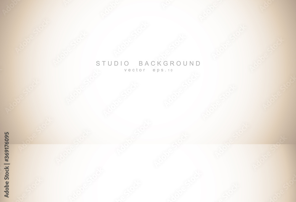Abstract luxury empty pastel brown gradient with border brown vignette, Studio backdrop display of product, Business backdrop. Vector Illustration.