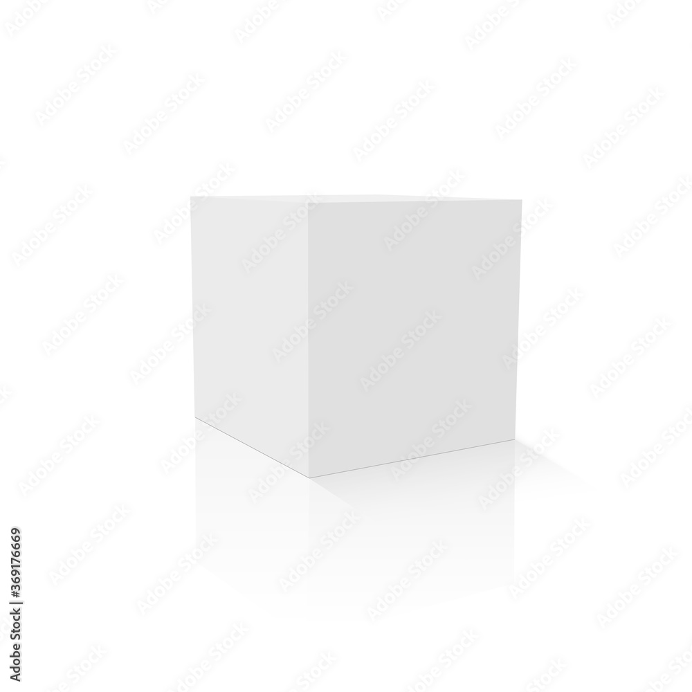 Blank paper or cardboard box template. Vector illustration. Blank paper or cardboard box template. Vector illustration.